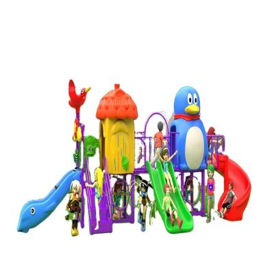 China 2020 New Style Good Quality Kids Plastic Colorful Paradise Park Outdoor Playground With Plastic Kids Slide Built In China for sale