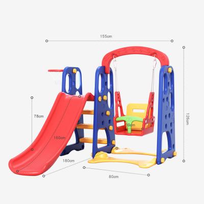 China Amusement Park Homeuse Multifunctional Indoor Small Playhouse Kids Plastic Children Sliding Toys Swing for sale