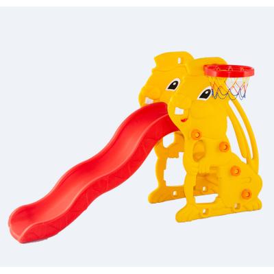 China Colorful PE Kids Indoor Baby Plastic Slide Slide And Swing for sale