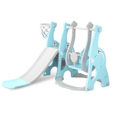 China Kinds Play Indoor Kids Toys Multifunctional Baby Playground Set Indoor Plastic Slide Swing for sale