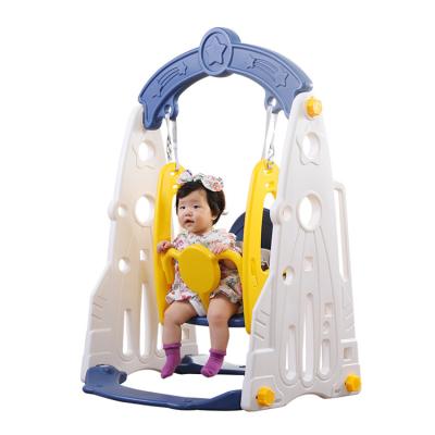 China Sports Toys 2021 Popular Kindergarten Indoor High Quality Reinforcement Safe House Plastic Baby Kids Swing for sale