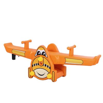 China Cartoon Theme Kindergarten Children Playground Kids Seesaw Plastic Outdoor Baby Toy Seesaw for sale