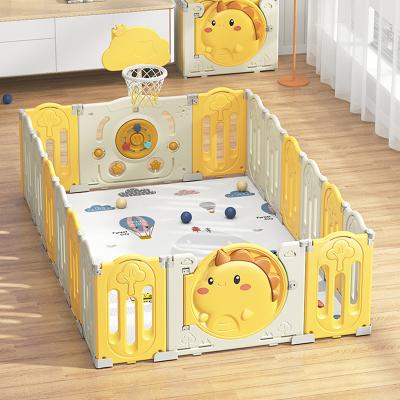 China New Large Modern Environmentally Friendly Foldable Plastic Play Fence Baby Playpen For Indoor Use for sale