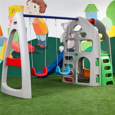 China High Quality Multifunctional Set Of Kinds New Indoor Playground Toys Kids Indoor Plastic Slide With Swing for sale