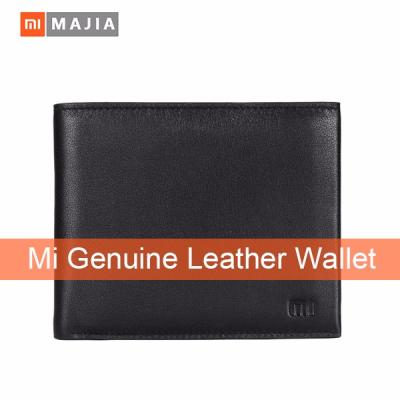 China Xiaomi MI Leather Business Wallet Genuine Leather Black for sale