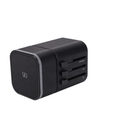 China Original Xiaomi Mobile Phone 90Fen 2 in 1 Universal Universal Multi-Function Type-C Type-C USB Conversion Multifunctional Socket Plug Travel Power Adapter for sale