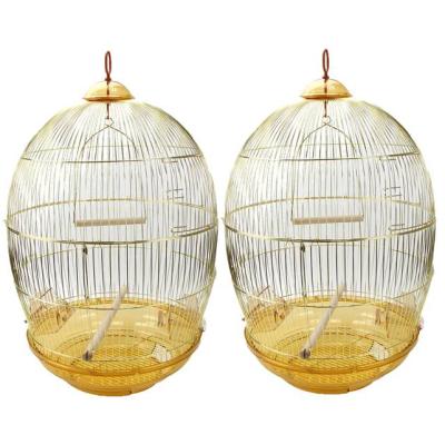 China Breathable High Quality Golden Color Bird Cages for sale