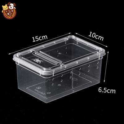 China New Design Breathable Mini XS 15x10X6.5cm Transport Box Plastic Breeding Box Wholesale Good Prices for sale