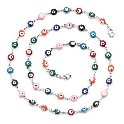 China Plug Face Mask Custom Personalized Evil Eye Face Maskes Lanyard Holder Eyeglasses Clip Necklace Face Maskes Strap Holder for sale