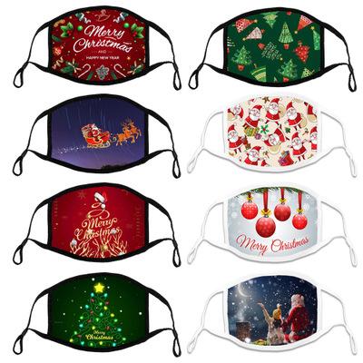 China Custom Printed Designer Halloween Christmas Wholesale Cotton Dust Proof Facemask for sale