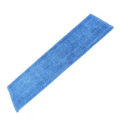 China Commercial Viable 40cm O-Cleaning Microfiber Wet or Dry Flat Refill Dust Mop Washable Hardwood Floor Replacement Pads, Blue for sale