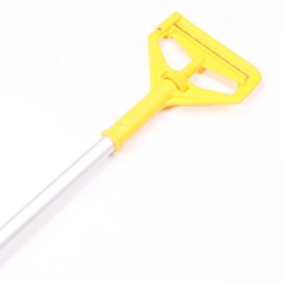 China Durable Commercial Aluminum Clip-on Screw-On Clip-On Commercial Aluminum Quick-Change Broom Gripper Side-Door Side-Door O-Cleaning O-Cleaning Mop Handle for sale