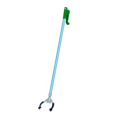 China Professional 37Inch Long Handle O-Cleaning Grabber Reacher Claw Tool Type Garbage Picker, Green for sale