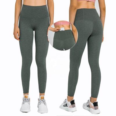 China 2022 New Lulu Breathable Yoga Wear Soft Waist High Hip Lifting 80/20 Nylon / Spandex Fitness Gaiter for sale