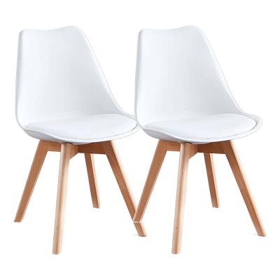 China (Size)Adjustable Hot Sale and Cheap Classic Plastic PP Dining Chair with PU Cushion Seat Nordic Style Dining Chair for sale