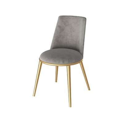 China Wholesale Removable Upholstered Cover Dining Chair With Metal Leg Gold Design Furniture Dining Chairs for sale