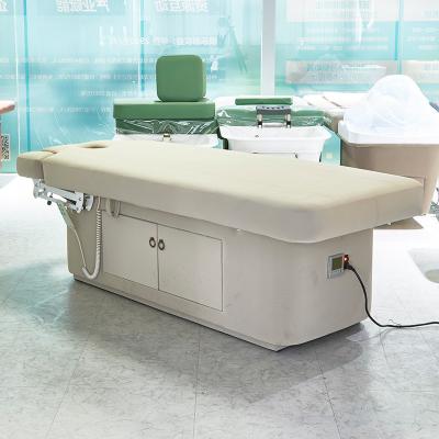 China Cosmetic Beauty Lash Facial Bed Massage Electric Motor Table Body 2023 Therapy Spa Treatment Traditional Luxury Salon for sale