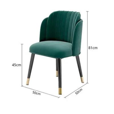 China New Design Removable Hot Sale Nordic Cover Velvet Fabric Dining Bedroom Chair Living Room Chair Chairs Furniture for sale