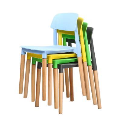 China Wholesale Good Prices Wooden Leg Modern Design High Quality Cooling Lounge Chair Dining Plastic Chairs for sale