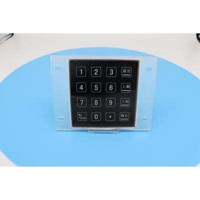 China Induction Numeric Keypad Touch Capacitive Long Life Waterproof And Dustproof Keyboard for sale