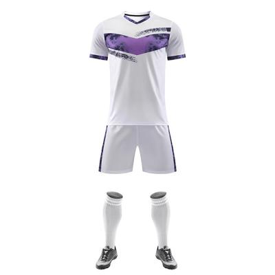 China New Pattern New Pattern Soccer Jersey Sets Adult Youth Child Original Football Uniform Jersey Set Football for sale