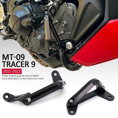 China Aluminum Motorcycle Engine Guard Cover Crash Bar Frame Protector Falling Bumper Fit For Yamaha MT09 2021 2022 TRACERS 9 GT for sale