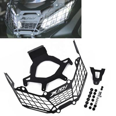 China Aluminum Alloy Motorcycle Headlamp Guard Protector Headlamp Cover Guard For Honda X-ADV 750 XADV 750 Headlight XADV750 Grill 2017-2020 for sale