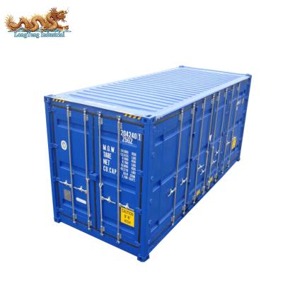 China New Double Or Single Side 20ft High Corten Steel Cube Open Access Shipping Container for sale