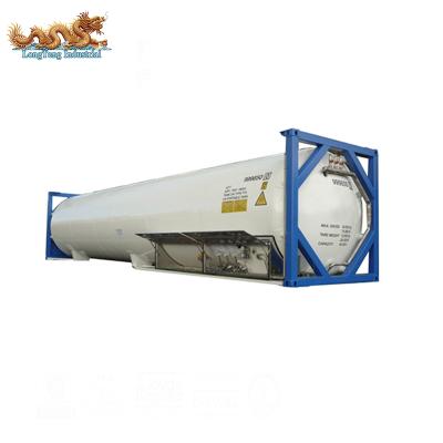 China T75 Liquids UN 40ft LNG ISO Tank Portable Cryogenic Container Transporation and Storage In Stock for sale