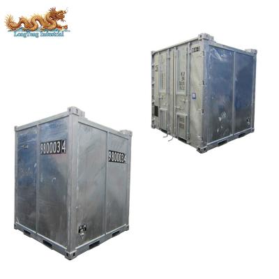 China Dry cargo storage on the marine oil & Gas Platform DNV 271 Standard Hot Dip Galvanized 8ft Offshore Closed Deck for sale