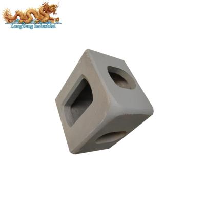 China Steel Casting ISO 1161 Standard Fitting SCW 480 Steel Block Shipping Container Corner Casting for sale