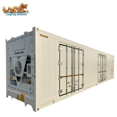 China For transportation some perish goods or open side 40ft Thermoking medcine reefer container with two doors for sale