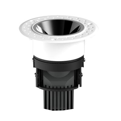 China Modern High End Zinc Alloy 7w 12w Ra90 COB Anti Glare Spotlight Led Recessed Downlight for sale