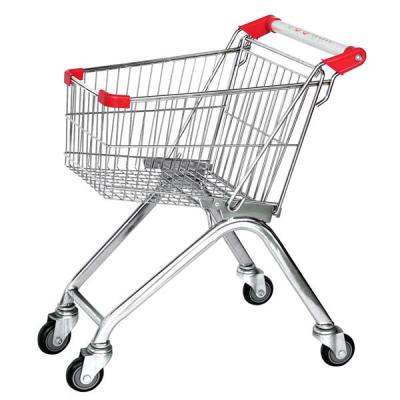 China Unveiling Popular European Supermarket Practical Metal Shopping Trolley for sale