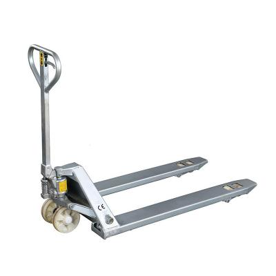 China Brand New Stainless Steel Hydraulic Pump Pallet Truck 2000kg Manual Manual Forklift 2000kg for sale