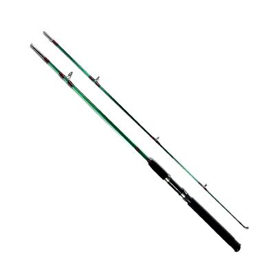 China 2 Sections 2 Sections High Quality Cheap Transparent Solid Fiberglass Spinning Fishing Rod for sale