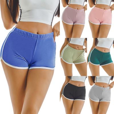 China Summer Cotton High Waist Yoga Sports Sexy Practical 100% Cotton Jogging Shorts Customized Parride Breathable Anti-Wrinkle Ladies for sale