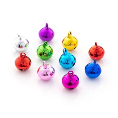 China Europe 100Pcs/bag Mini Metal Christmas Small Bell CrossStitch Opens Jingle Bells Embroidery Materials Bells for Home Decoration for sale