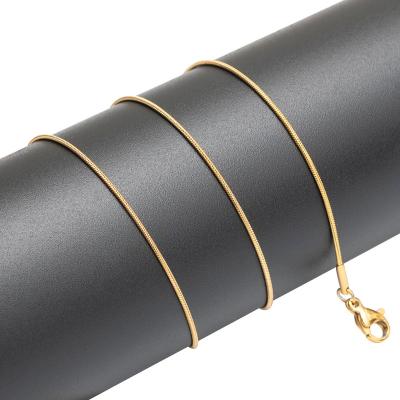 China Italian Gold Stainless Steel Jewelry Sets Bulk Selling Snake Ball Jewelry Woman Cable Casual Hot Box Cuban Link Chain Necklace for sale