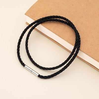 China Wax Rope Plant Nylon Rope Chain Necklace For Pendant Bracelet With Flat Buckle for sale