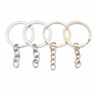 China Custom Metal Key Chain Key Ring Hang Four Series Link Chain Key Ring Key Chain For DIY Jewelry Findings Making llaveros Key Holder for sale