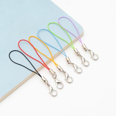 China Customized Classic Lanyard Color Flexible Aluminum Tube Hanging Single Ring 12mm Lobster Clasp Lanyard For Phone Bag Jewelry Accessories for sale