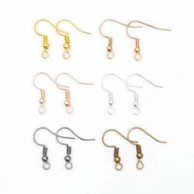 China Iron Ear Wire Spool Hook Earrings Type Earrings Colorful Hook Findings Diy Earring Hooks For Jewelry Making for sale