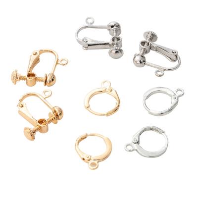 China Earrings Accessories Customized Cartilage Sleeper Hoop Earring Factory Women Jewelry Copper Gold Plated Wholesale Hoop Earring Clip Hook the little 2020 for sale