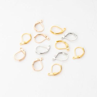 China 100pcs/Bag fashionable earrings accessories and stylish French ear cuts brass jewelry for women using earrings as a gift for sale