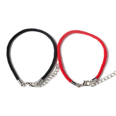 China Lucky Bracelets Nylon Braided Bracelets String Black Red Rope Accessories Handmade Jewelry For Men Women for sale