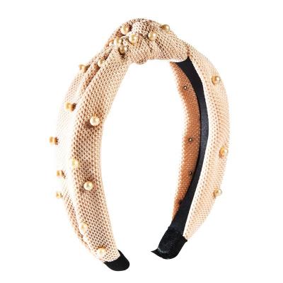 China Fashionable Multi Circle Hair Accessories Large Circle Hair Band Hair Color Headband Pearl Headband for sale