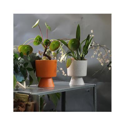 China Minimalist Modern Nordic Style Matte Indoor Outdoor Decorative Ceramic Planters for sale