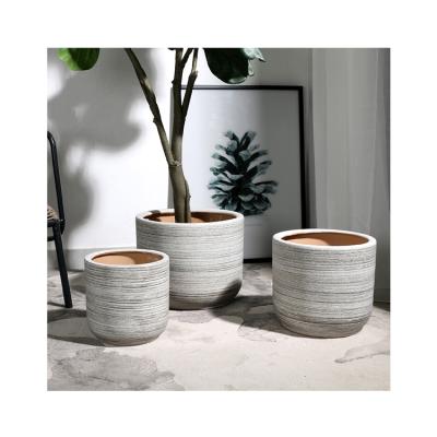 China European Modern Minimalist Matte Hotel Decoration Pieces Terrazzo Style Vase/Modern Ceramic Vases For Home Decor for sale