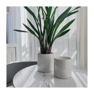 China Wholesale Modern Minimalist White Ceramic Flower Pots Planter Pot Indoor Herb Garden Home Decor Bluk Garden Supplies Manufacturer Small for sale